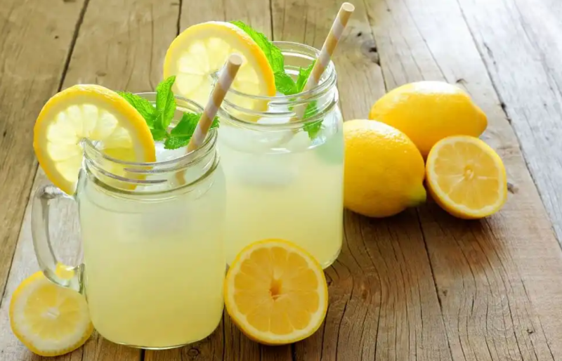 Water with lemon juice